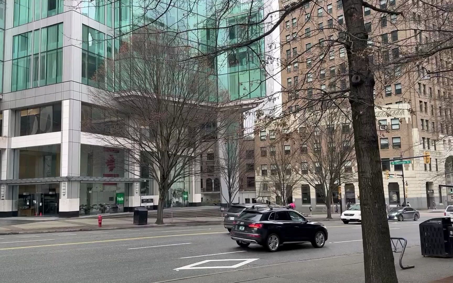 加拿大温哥华市中心 , #十字路口 #街景随拍