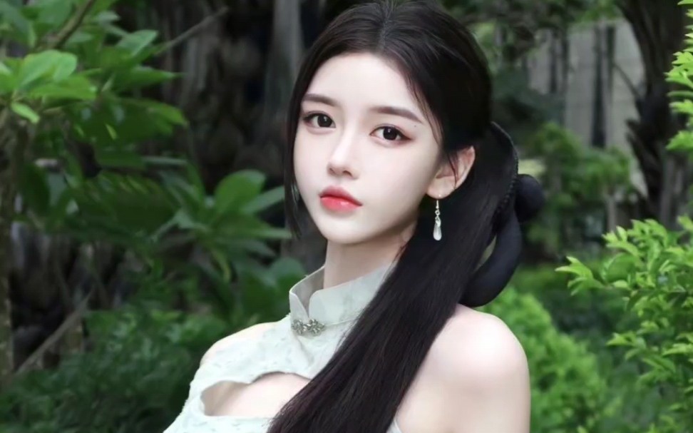 春日,江南水乡,旗袍美人,温柔似水,可人儿