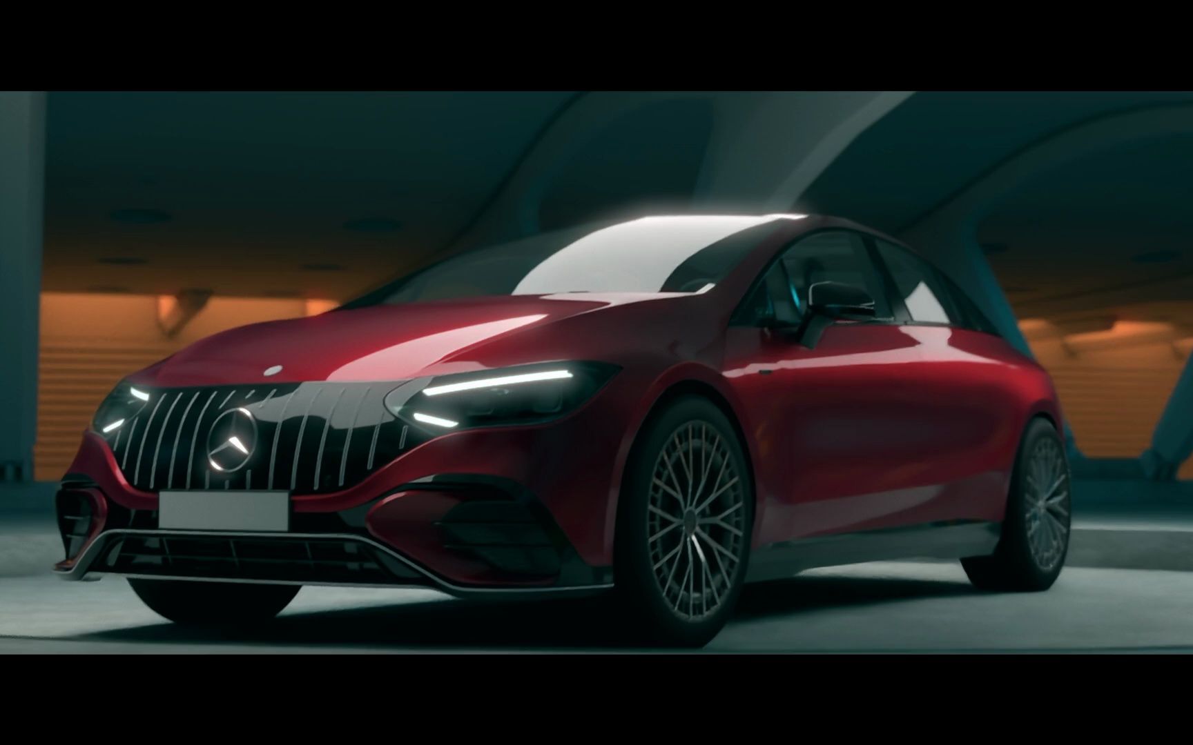 奔驰汽车广告电动汽车广告mercedes - eqe