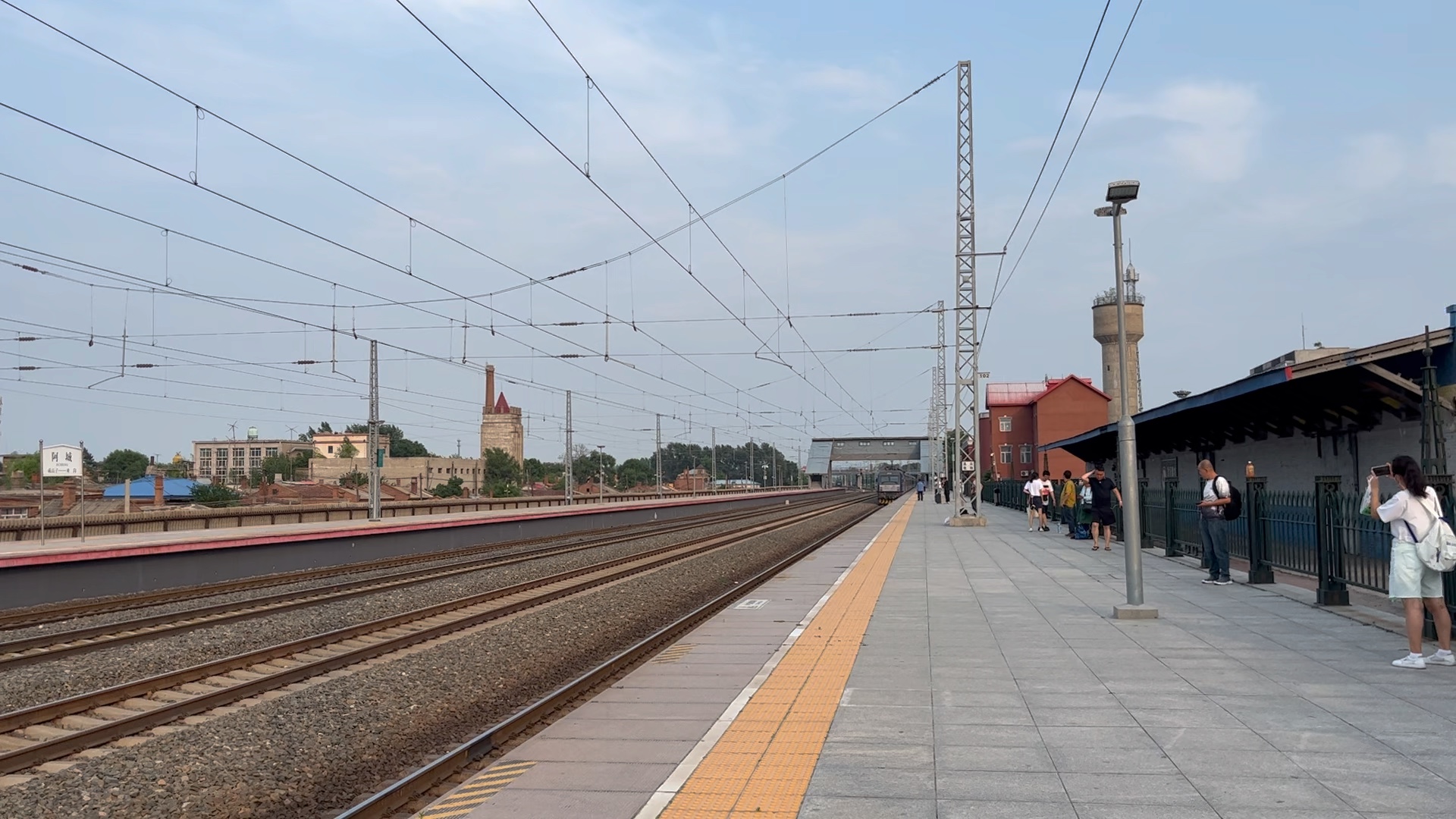 阿城站1站台 k5174进站(原声)(6.24 17:30)