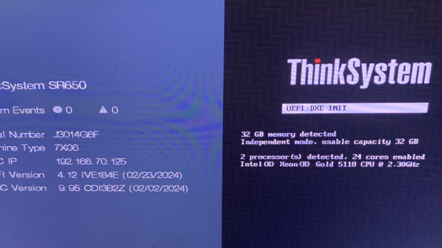 Lenovo ThinkSystem SR650上手