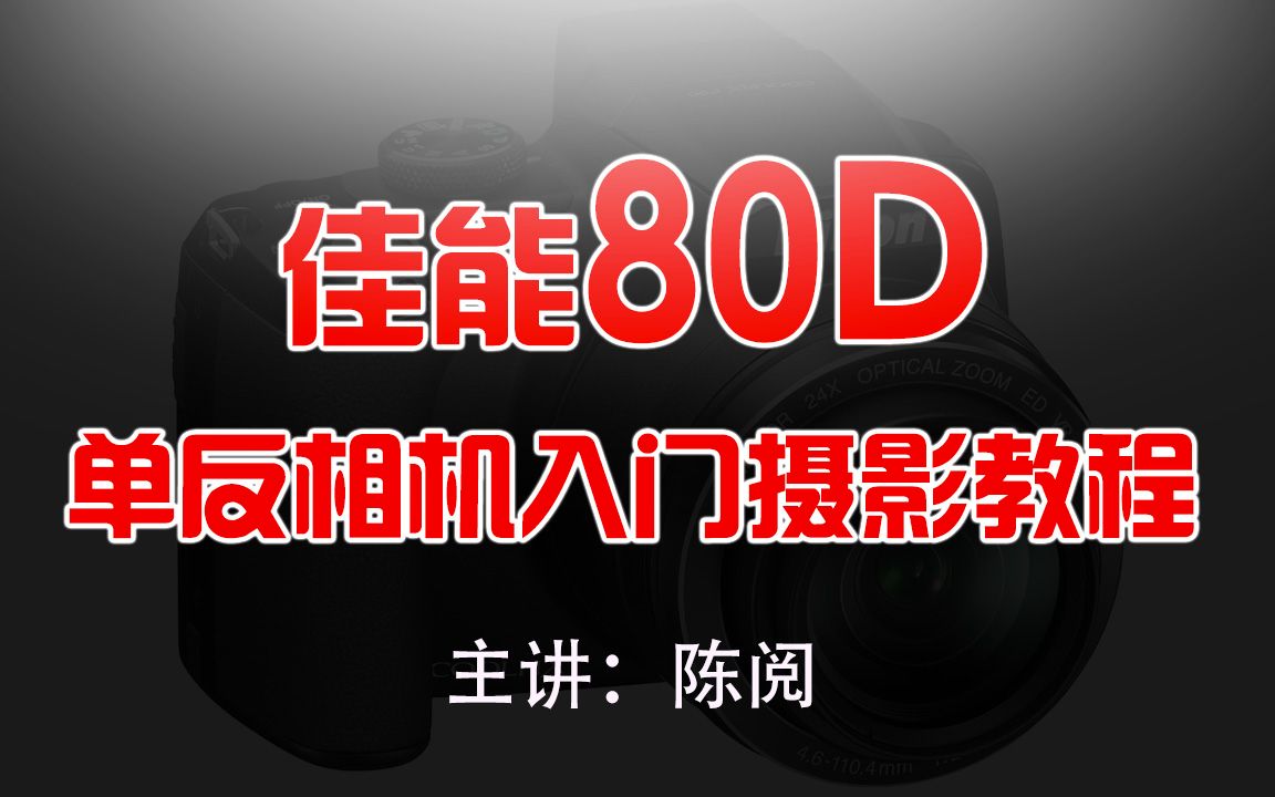 佳能80D单反相机入门摄影教程摄影技巧拍照技巧陈阅佳能相机哔哩哔哩bilibili