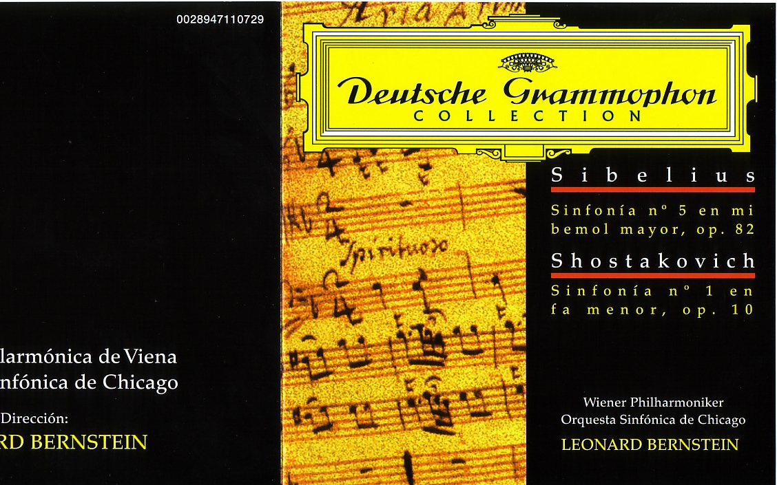 [图]西贝柳斯 第5交响曲 & 肖斯塔科维奇 第1交响曲 (维也纳爱乐乐团, 芝加哥交响乐团, 伯恩斯坦指挥)