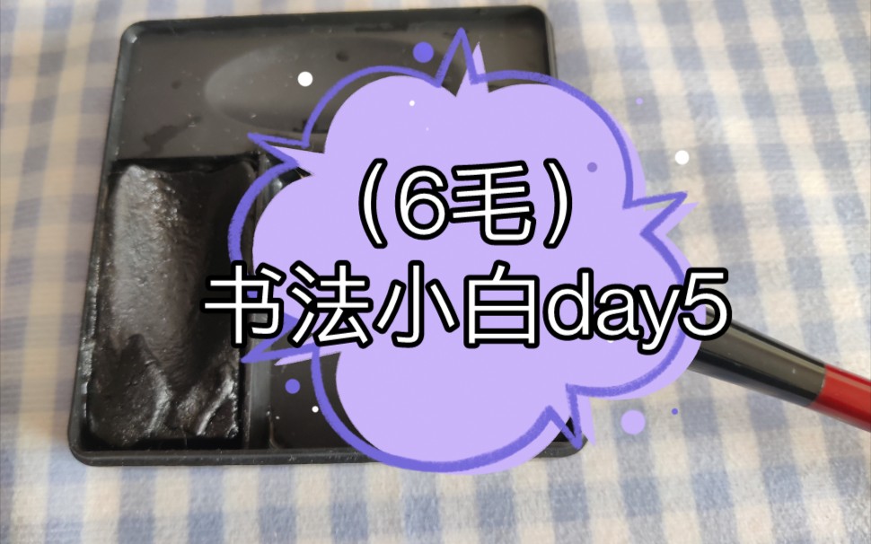 书法小白(6毛)day5——新纸新毛毡来了哔哩哔哩bilibili