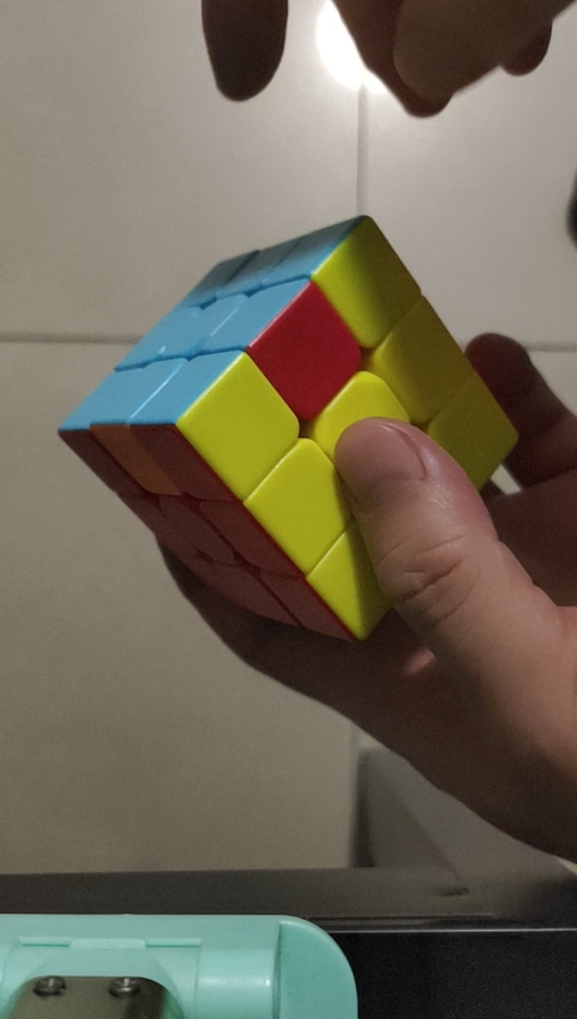 三阶魔方顶部三棱轮转的十步公式(自己摸索的,不喜勿喷,主要是用着顺