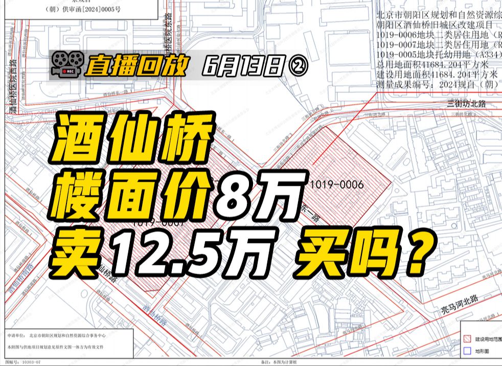 给你算算中建拿【酒仙桥】到底花了多少钱?是否有利润?能否做品质?【钛哥直播回放6.13②】哔哩哔哩bilibili