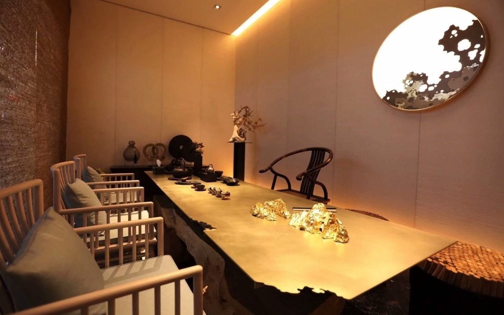 梁建国设计作品新中式 #展厅案例 梁建国作品 北京摩根智能家居仗厅