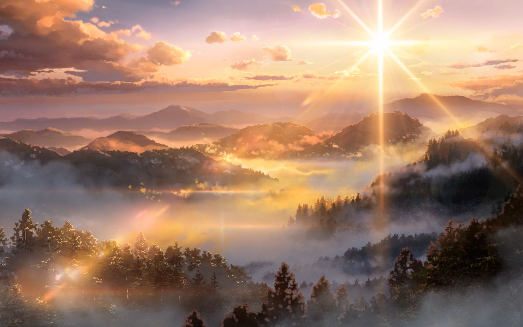 【4k】这是仅属于新海诚的美!