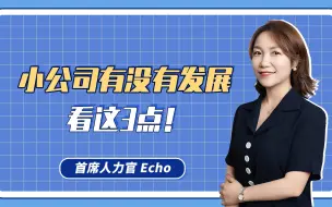 Download Video: 怎么判断一个小公司有没有发展，值不值得去，来看这3点