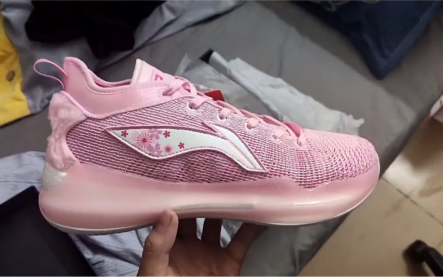 lining 李宁驭帅 1342 low 樱花粉 699可入