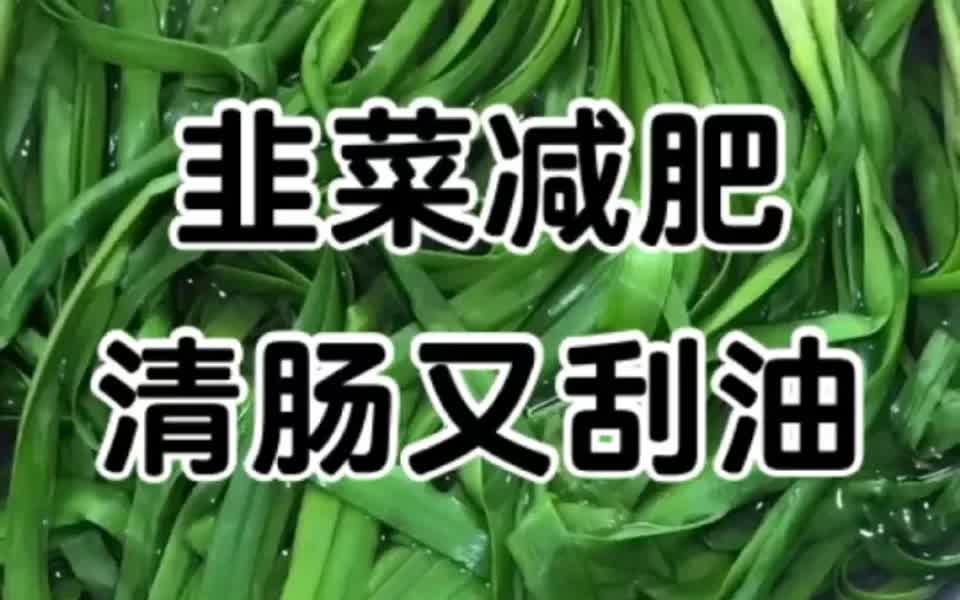 韭菜减肥法,清肠又刮油,体重蹭蹭往下降‼️哔哩哔哩bilibili