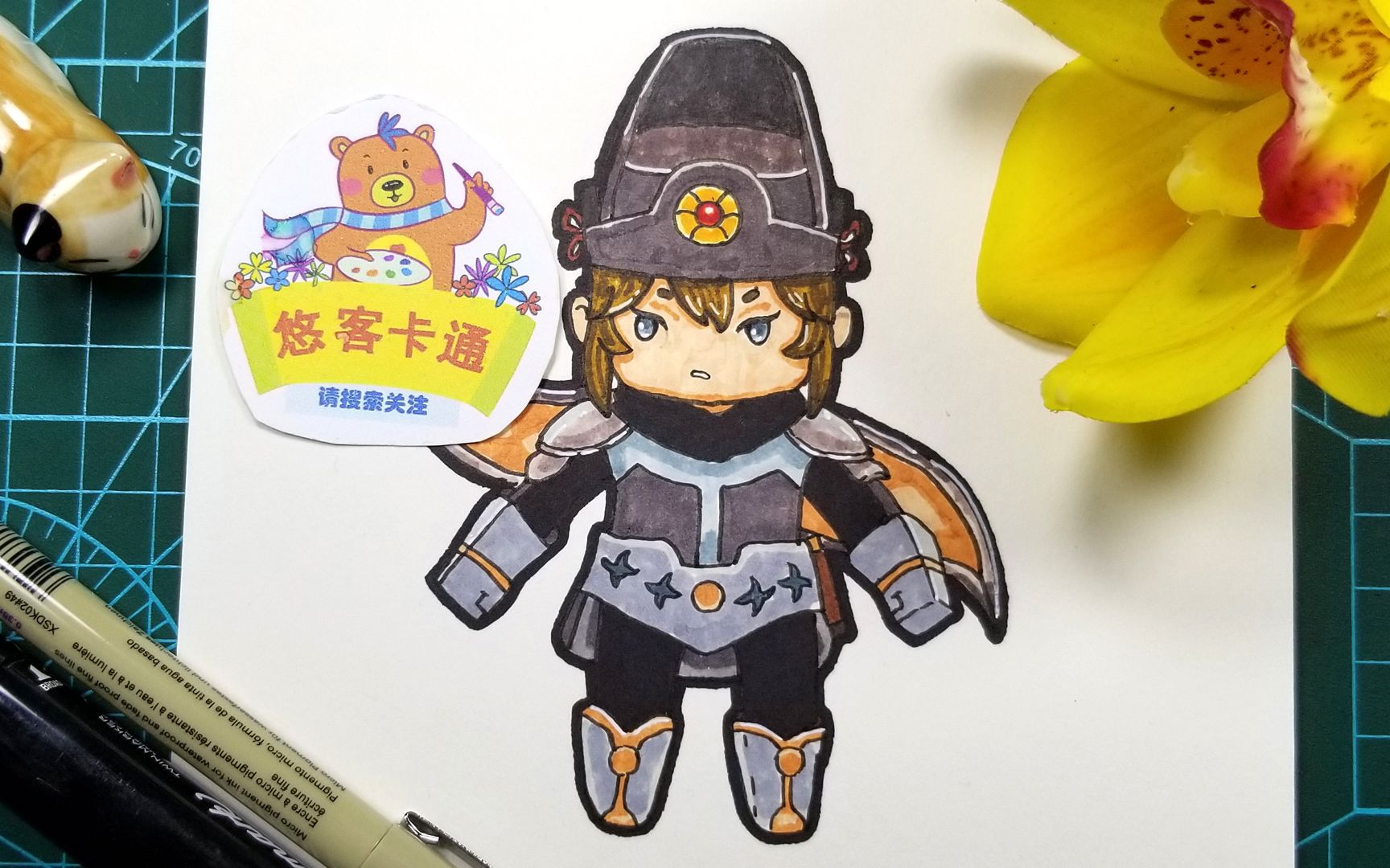 迷你世界中的黯是捕快么他的cp是谁呀今天就画这个小帅哥