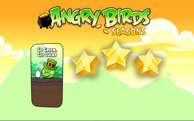 [图]《Angry Birds Seasons》【Go Green, Get Lucky】全关卡三星攻略(共18关)(PE)