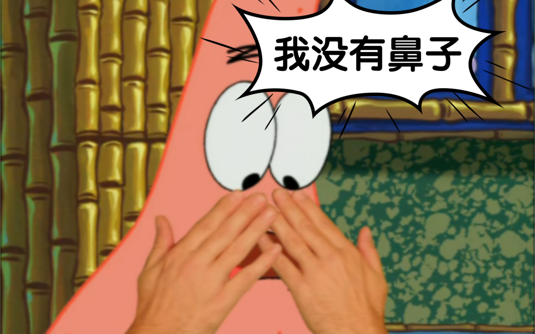 章鱼哥:派大星 你没有鼻子