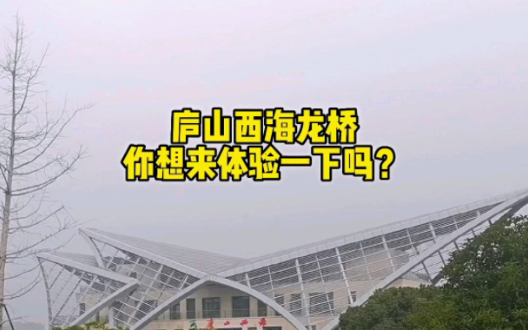 庐山西海龙桥,听说走在金龙桥上会有触电的感觉,你想来体验一下吗?哔哩哔哩bilibili