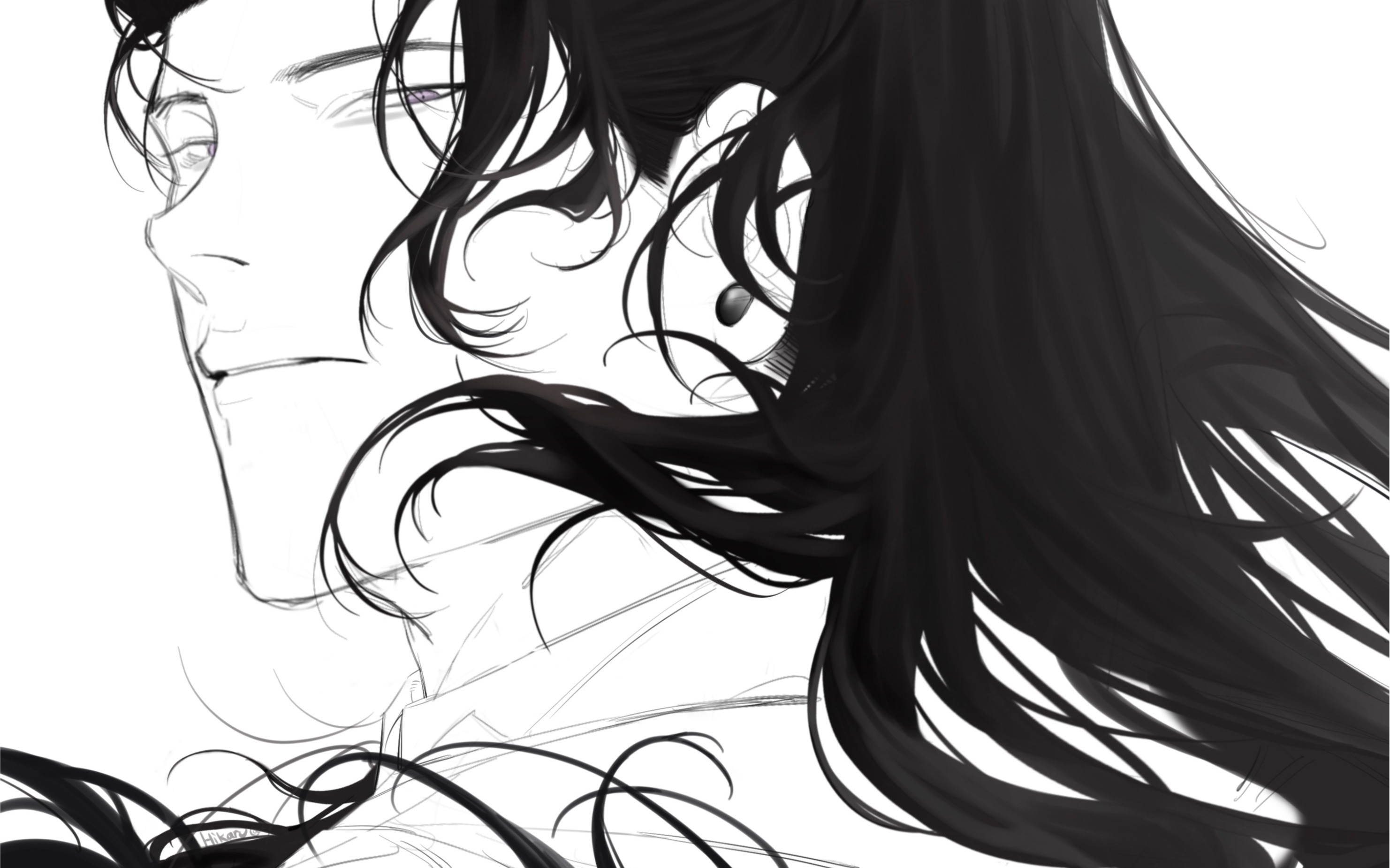 【procreate】吸一口高马尾夏油杰