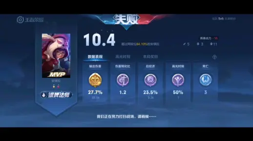 王者荣耀国服安琪拉银牌射手MVP可到最后还是输了，我想要神仙一样的队友