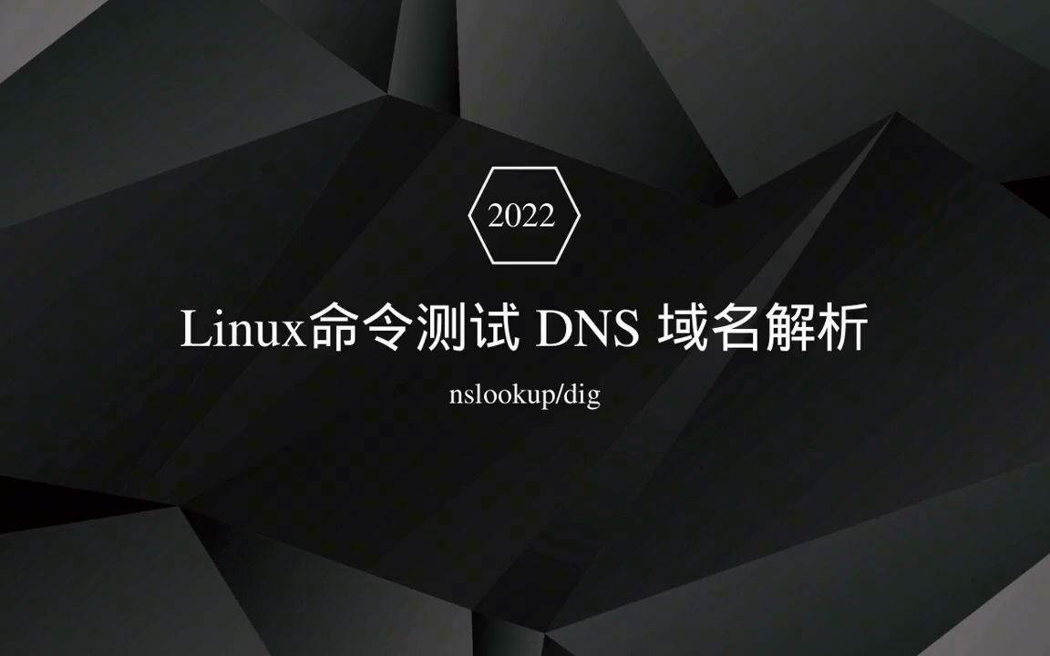 Linux命令之DNS域名解析命令nslookup和dig使用哔哩哔哩bilibili