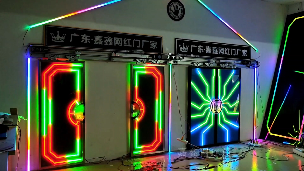 酒吧掌纹门网红门厂家 酒吧科技门