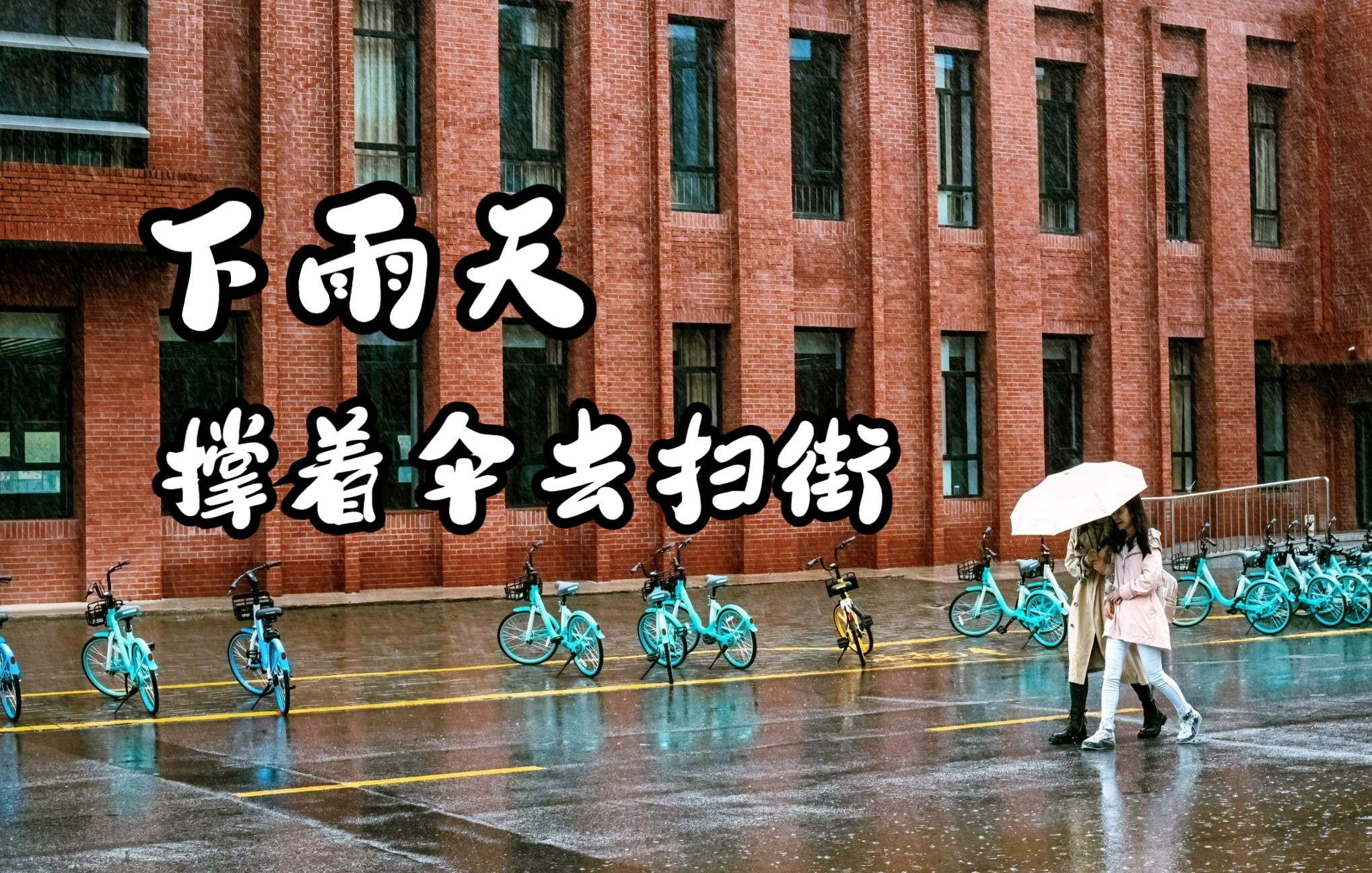 下雨天撑伞去拍照 |摄影扫街【站墙角的豚鼠】哔哩哔哩bilibili