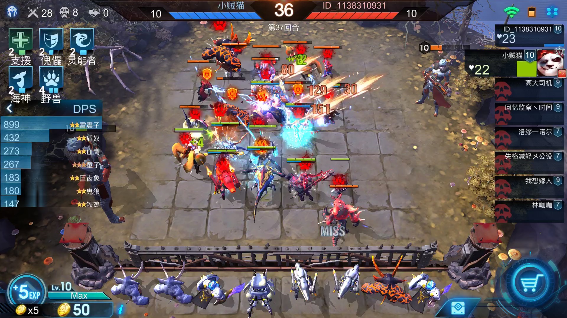 赤潮自走棋-四野兽依然强势,雷震子有装备dps爆炸_哔哩哔哩 (゜-゜)つ