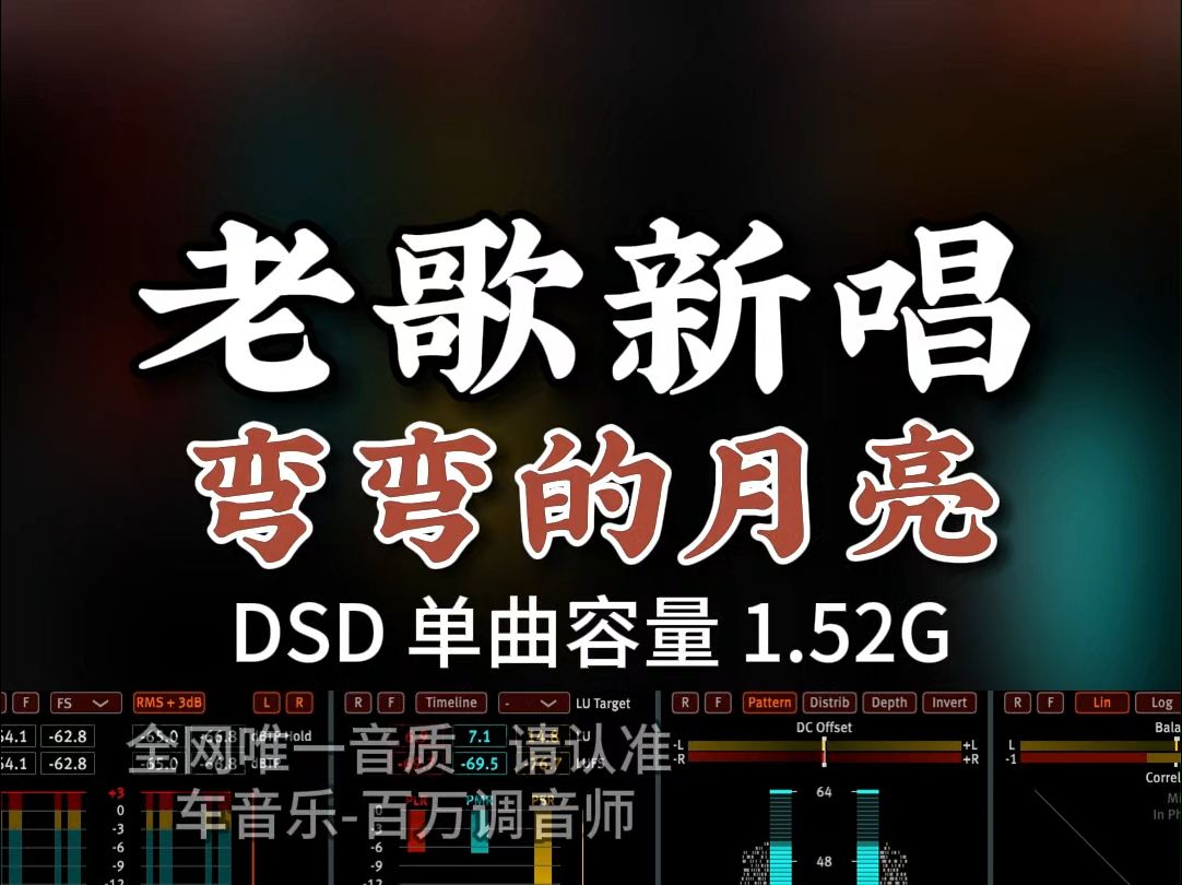 老歌新唱,大双二双《弯弯的月亮》DSD完整版1.52G,百万调音师专业录音棚制作,顶级hifi无损音质哔哩哔哩bilibili