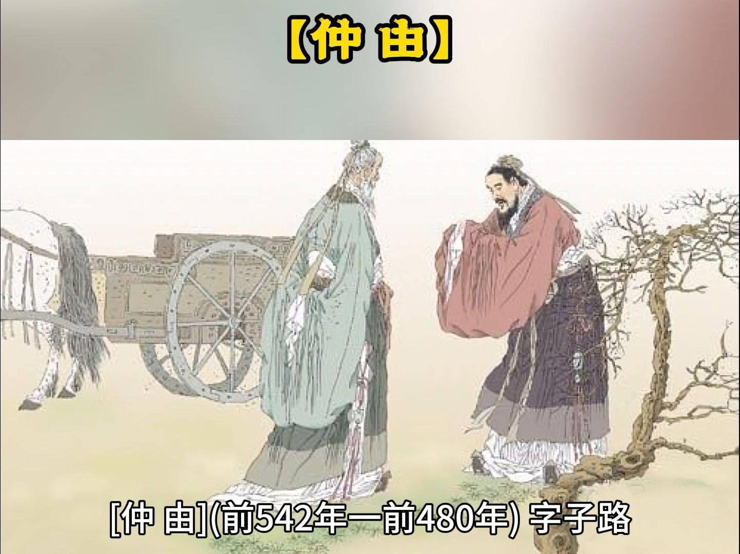 春秋战国时期人物(19)【仲 由】哔哩哔哩bilibili