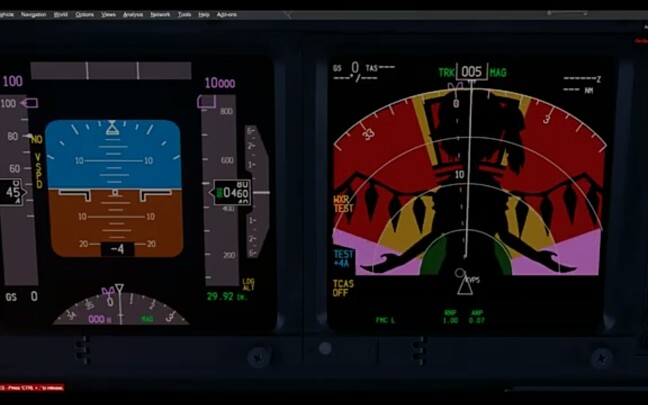 在飞机雷达上看bad apple(737-7h4)