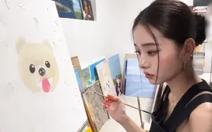 Download Video: 【freezia宋智雅】7.8机翻中字Vlog 有了新的兴趣爱好油画🎨