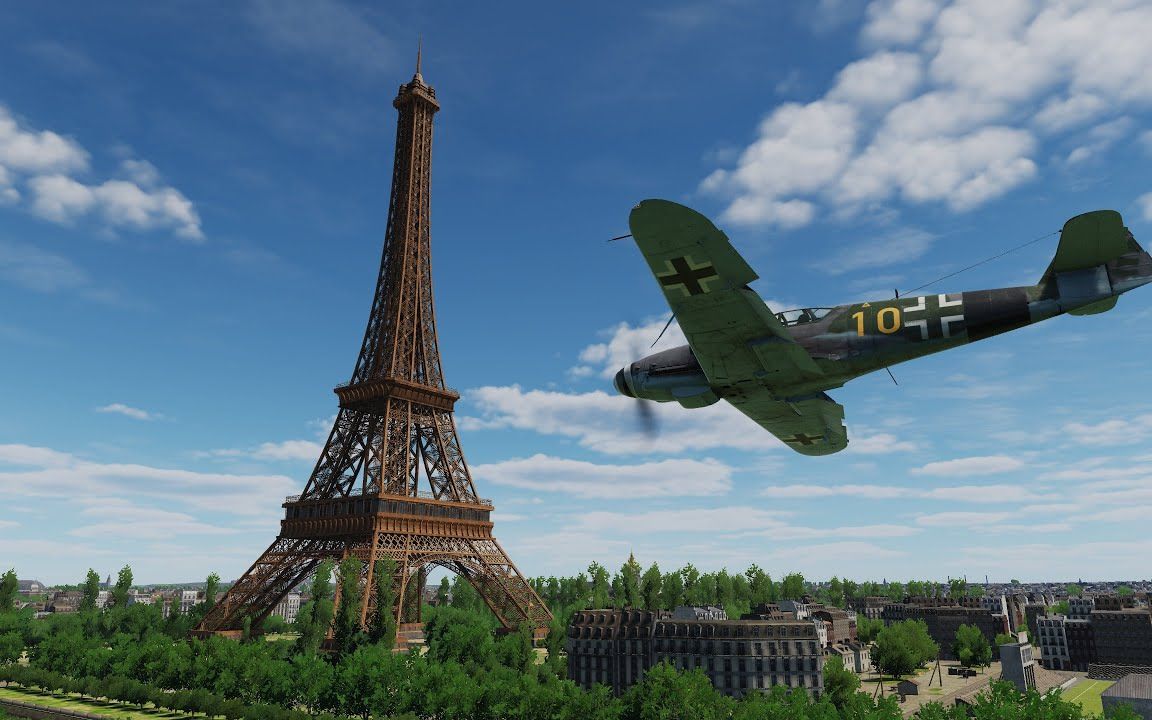 dcs: 诺曼底2 - 法国巴黎第一印象