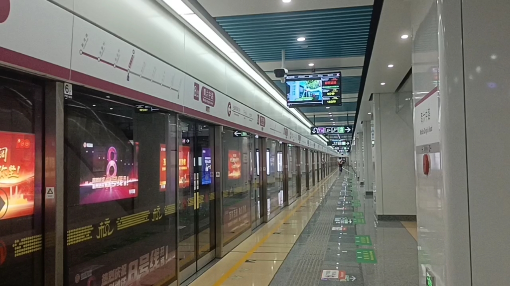 杭州地铁8号线矢泽妮可 青六中路往新湾路方向列车进出站(鬼叫vvvf)