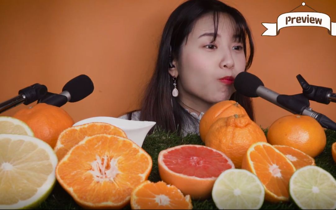 【suna asmr】 剥各种桔子类型的水果的声音和吃播