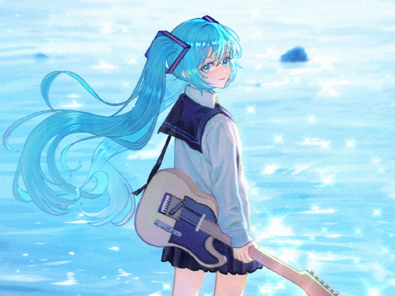 初音未来.海边