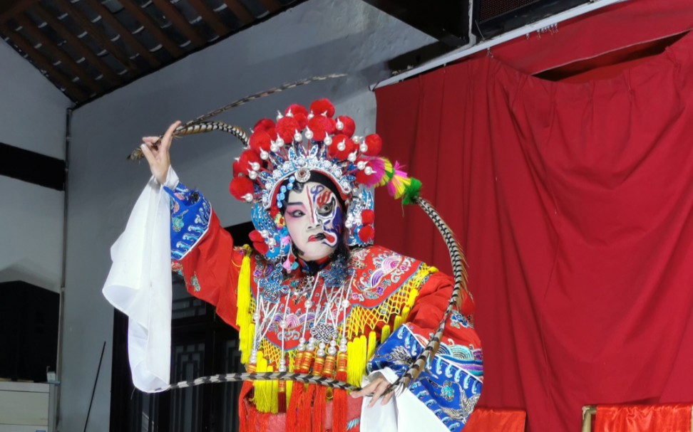 [图]成都市大慈寺社区百家班川剧团《飞云剑》（大幕）之陈仓出场