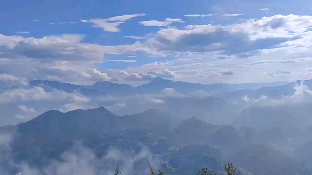 麻栗坡茨竹壩竹境雲屋看雲海