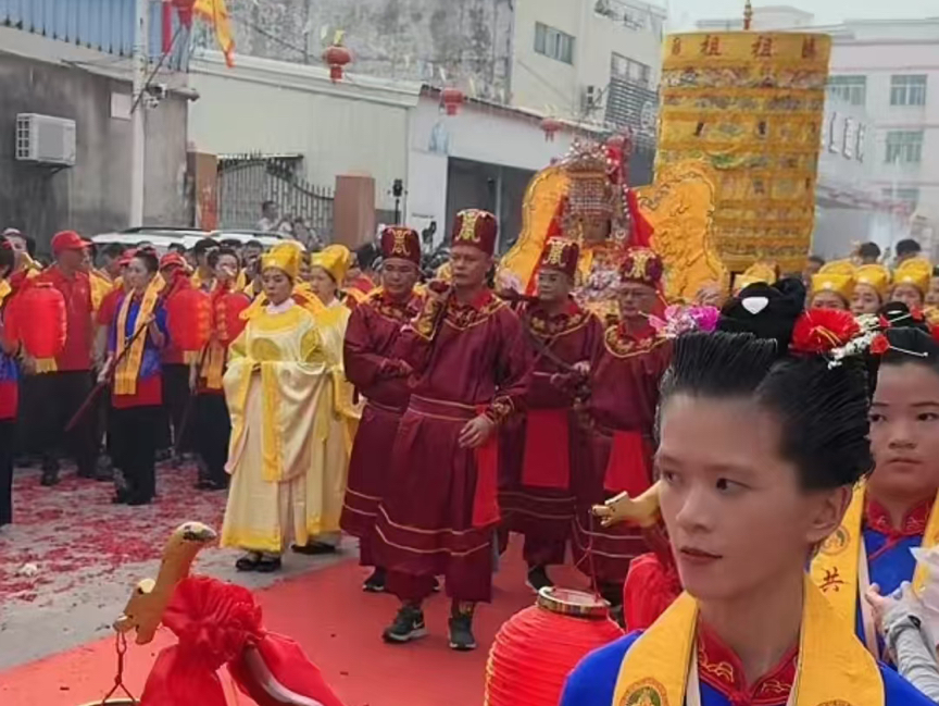 福建湄洲岛妈祖外交金身抵达广东潮汕汕头潮南区峡山桃溪哔哩哔哩bilibili