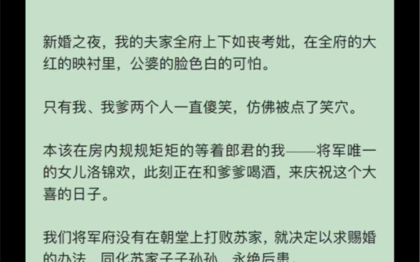 (完结)新婚夜,夫家如丧考妣,我和我爹宛若被点了笑穴哔哩哔哩bilibili