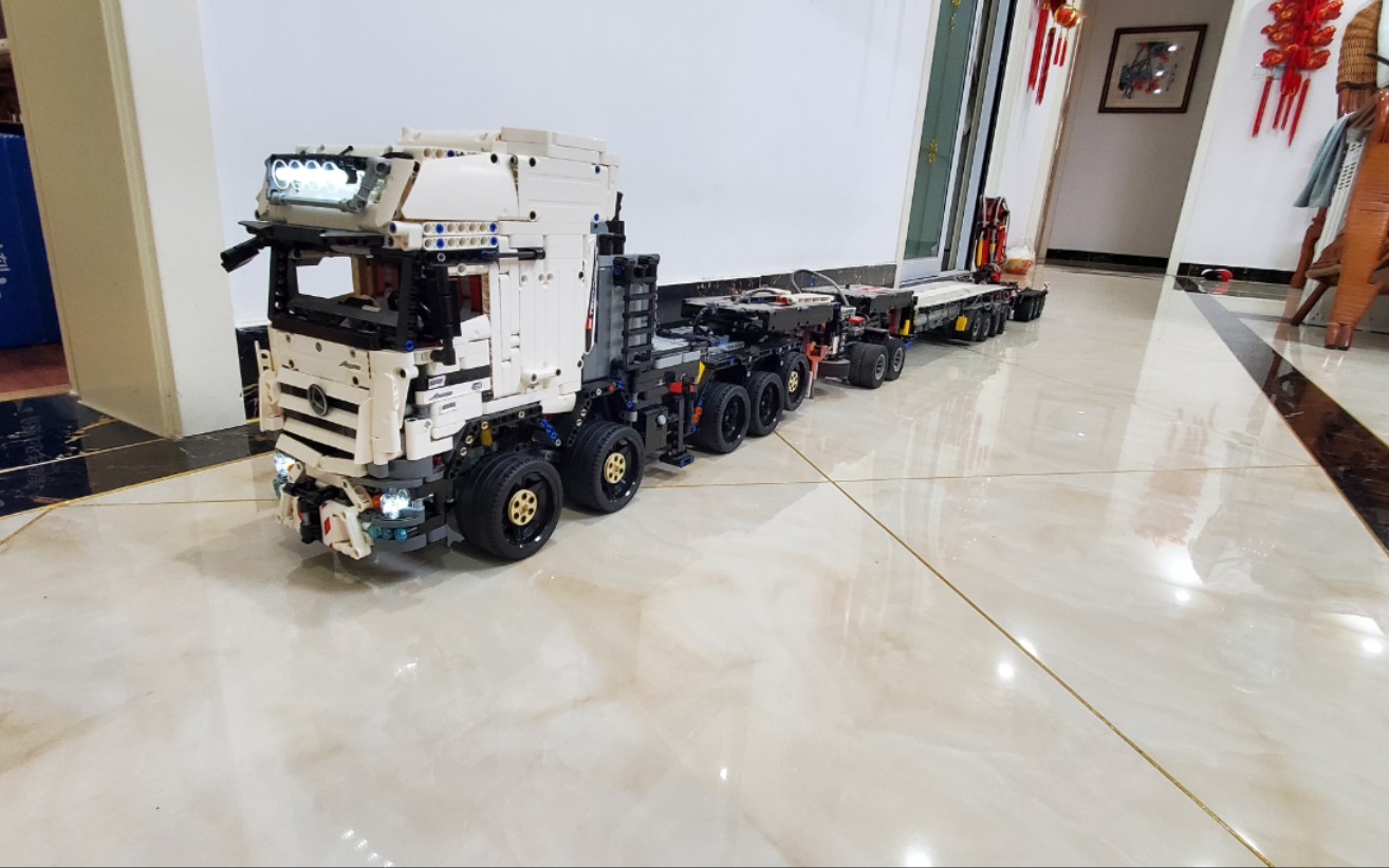 lego moc benz truck 乐高moc 奔驰卡车 挂车