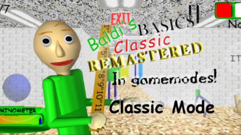 【Baldi's Basics Mod】巴迪的基础教育重置版在更多的模式(经典模式通关)游戏实况