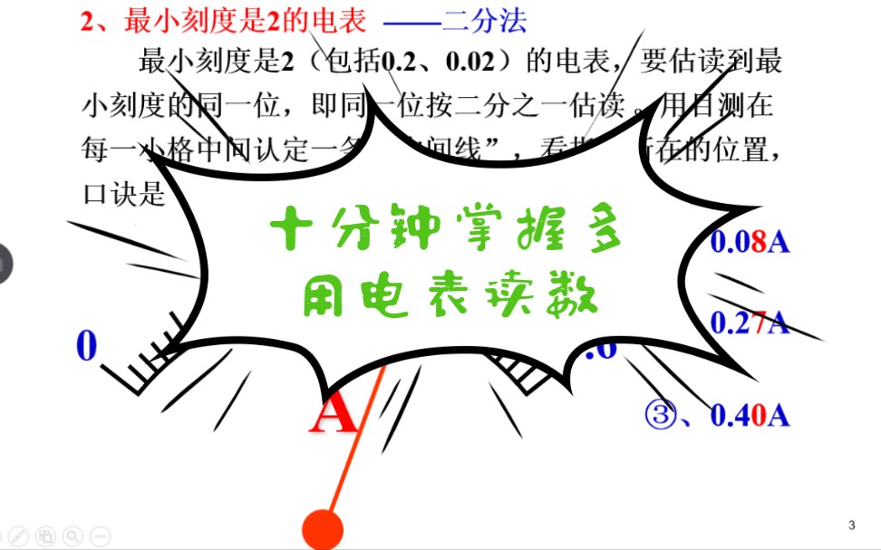 [图]【高中物理读数系列】十分钟掌握多用电表读数（已经是最详细的电流电压读数）