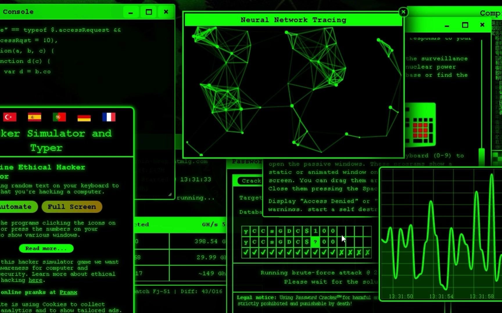 一行简单的代码让你伪装成黑客