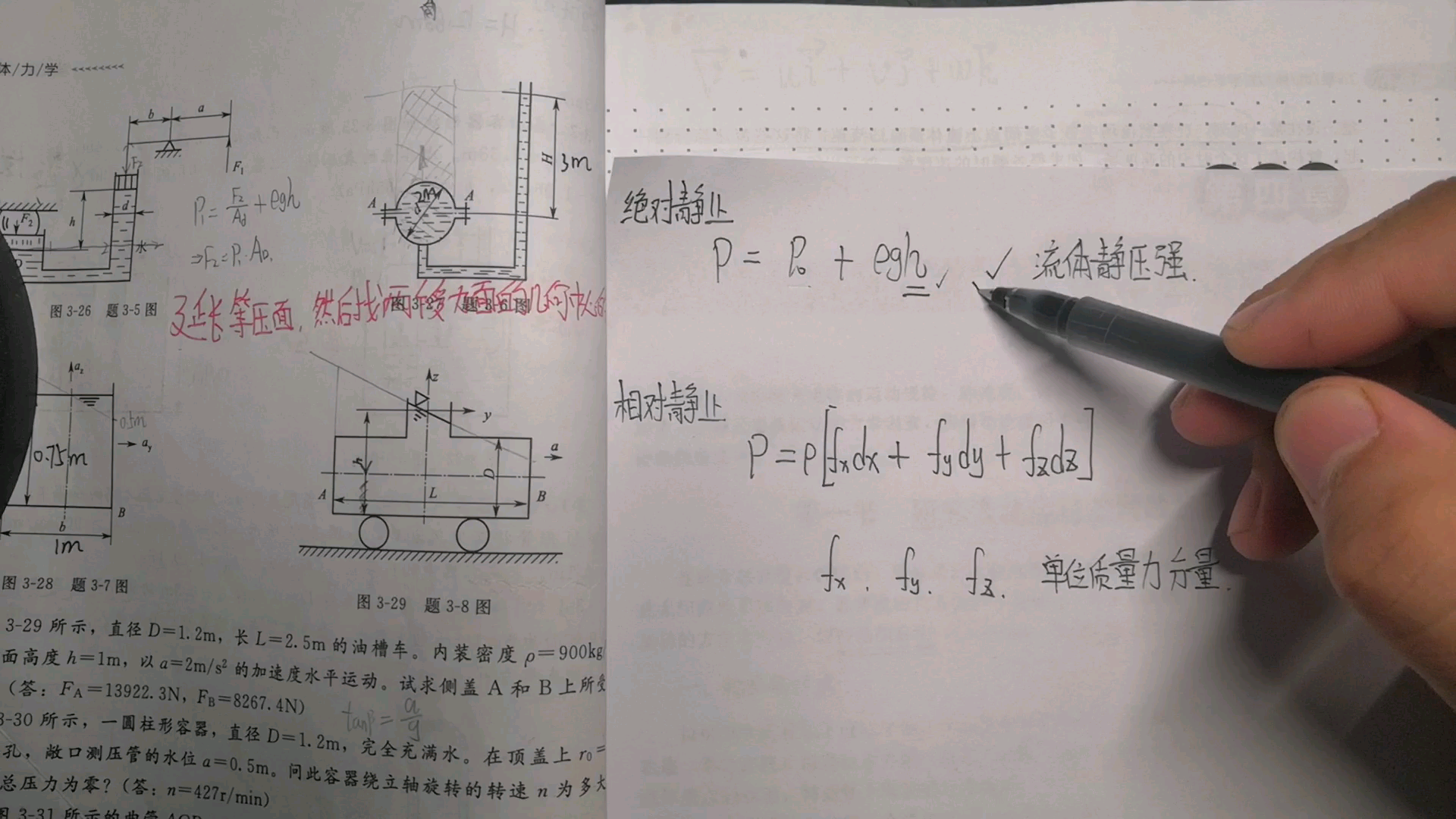 [图]【工程流体力学】流体压强计算要注意的一些小知识～