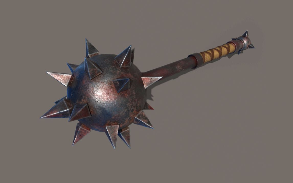 【3dmax教程】通过刺锤案例教你做简单的次世代级别模型_哔哩哔哩