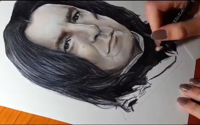 【大触手绘】斯内普教授 哈利波特系列 - selin prokudina 油管搬运