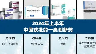 下载视频: 总结2024年上半年中国获批上市的一类创新药，来看看有哪些？