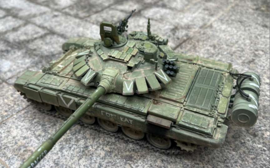 【坦克模型】t-72b3主战坦克 马里乌波尔方向