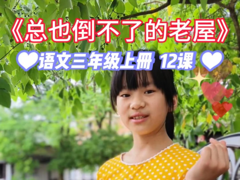 小学语文三年上册《总也倒不了的老屋》课文朗读#课文朗读 #小学语文 #少儿朗诵 #小学语文课本 #读书 #老屋 #故事 #三年级上册 #小学生 #小孩子哔哩哔...