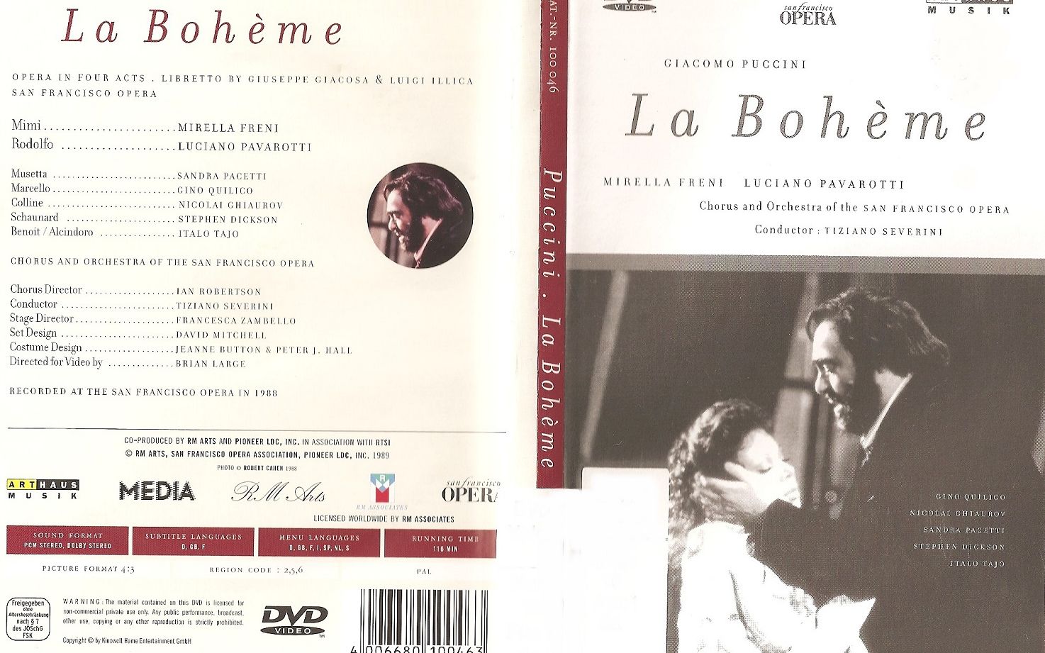 [图]英字 Giacomo Puccini 普契尼- La Boheme波希米亚人 1988