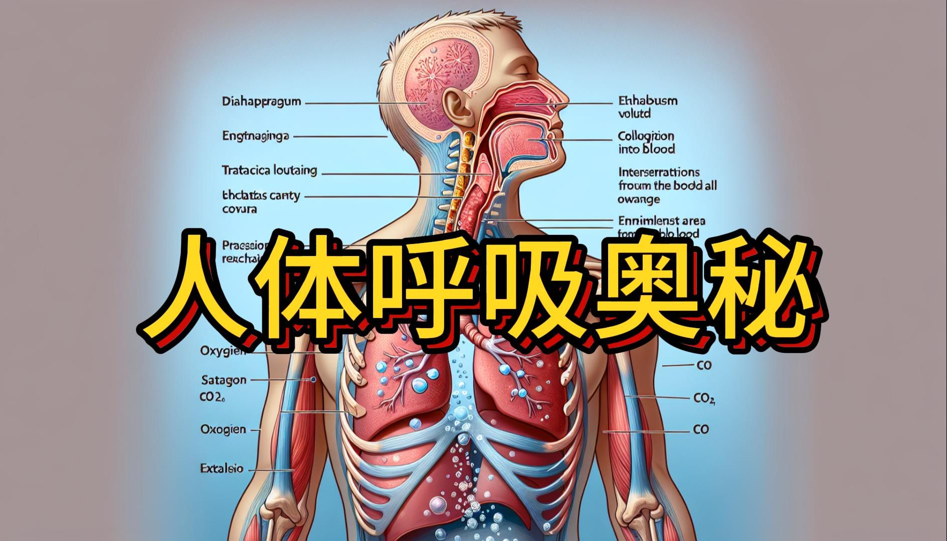 人体呼吸奥秘:吸气呼气间的肺泡与肋间肌、膈肌变化解析哔哩哔哩bilibili