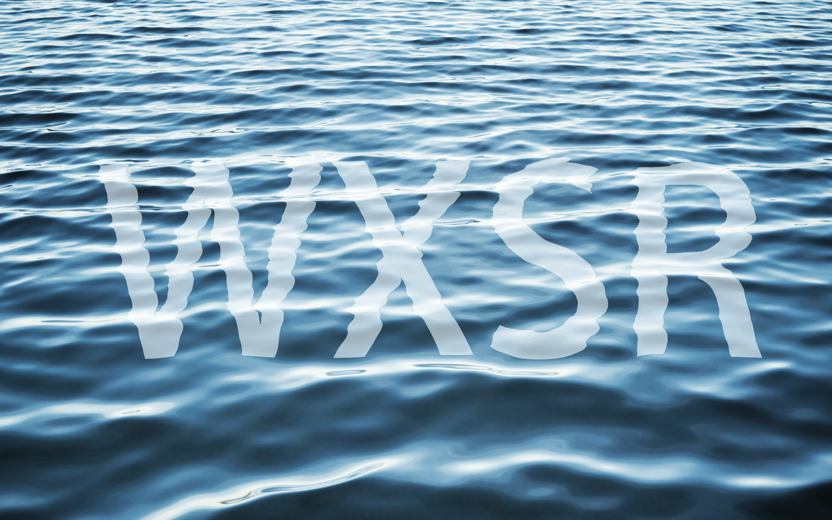 ps制作倒影在水面中的文字